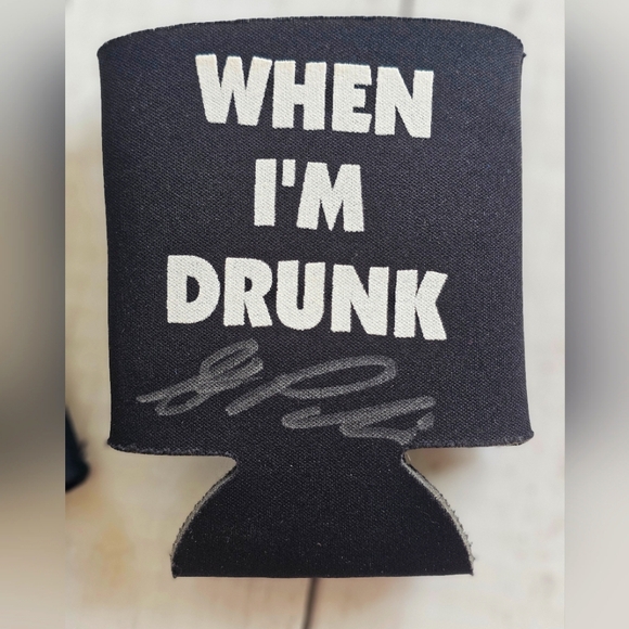 LOT of 2 Drink Beverage Koozies Route 66 & Signed Steven Padilla Black & White - Picture 3 of 3